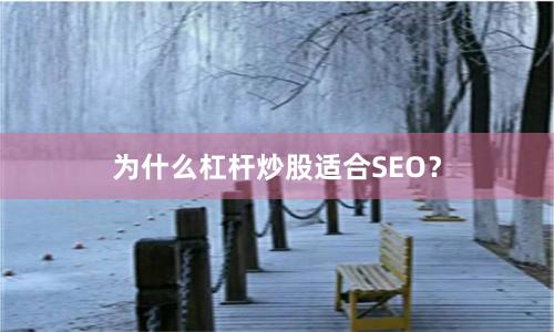 为什么杠杆炒股适合SEO？